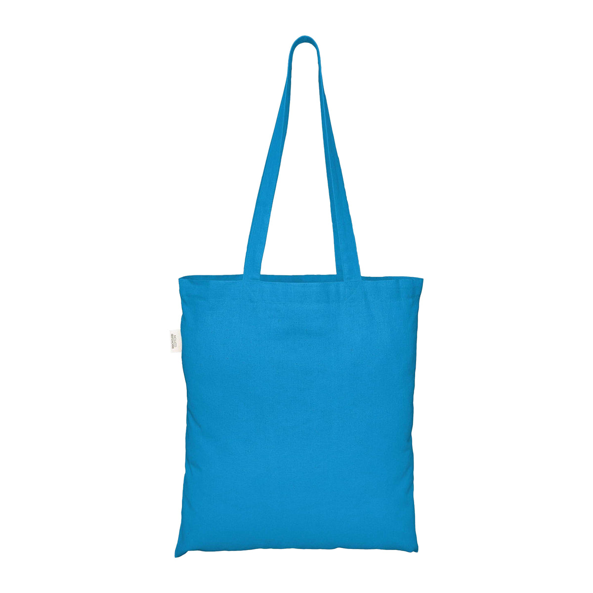Light Blue - Front - EcoTote Recycled Cotton Tote Bag