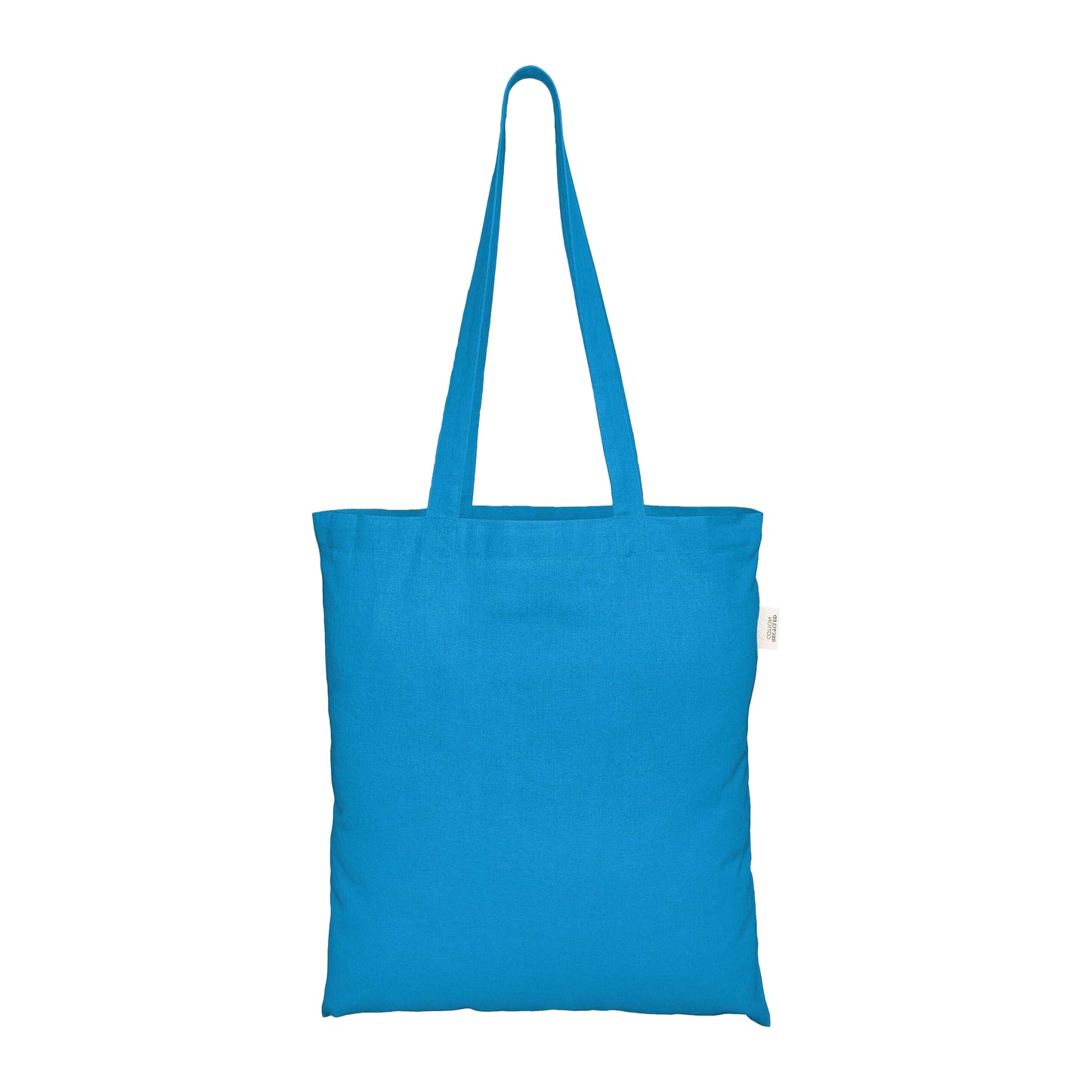 Light Blue - Back - EcoTote Recycled Cotton Tote Bag