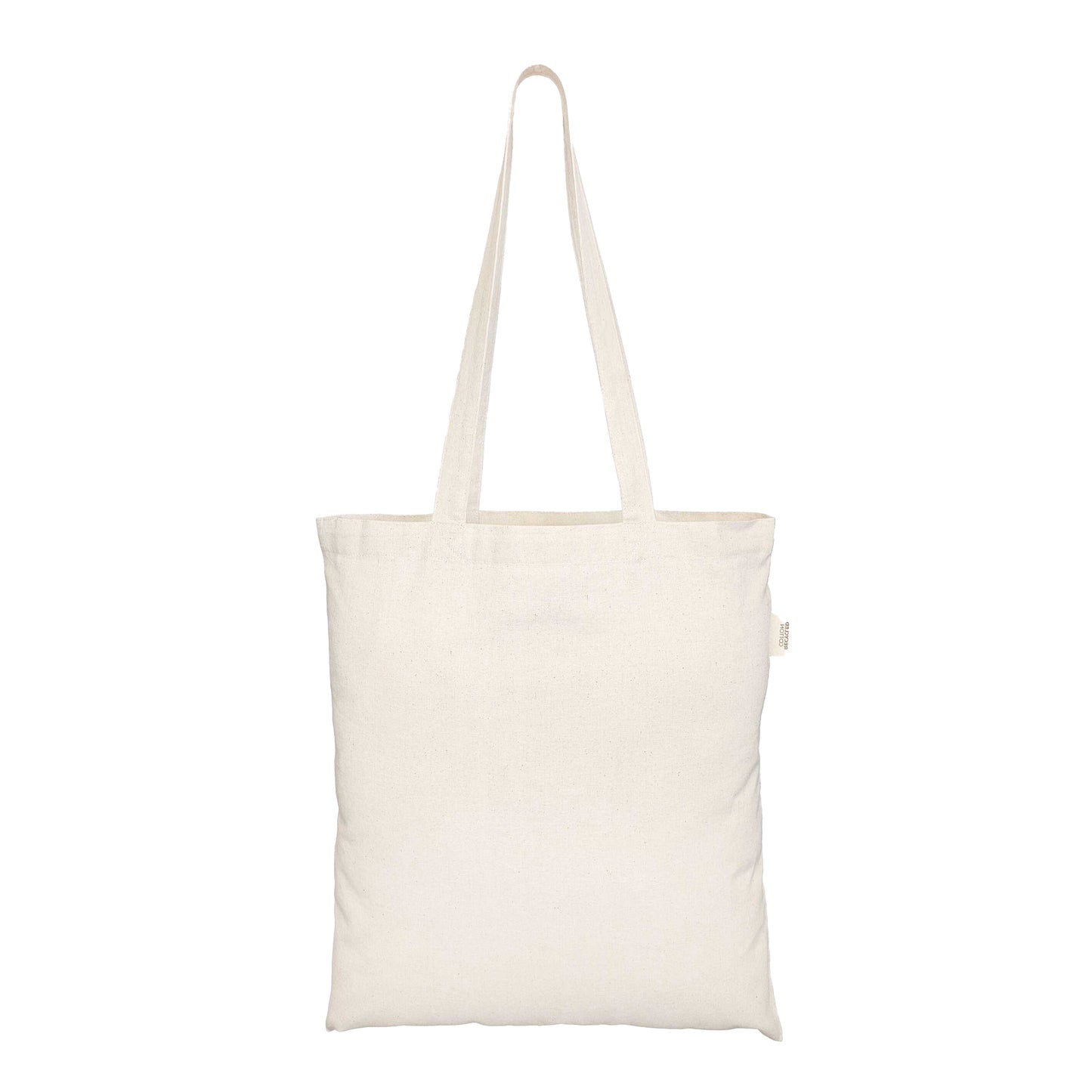 Natural - Back - EcoTote Recycled Cotton Tote Bag