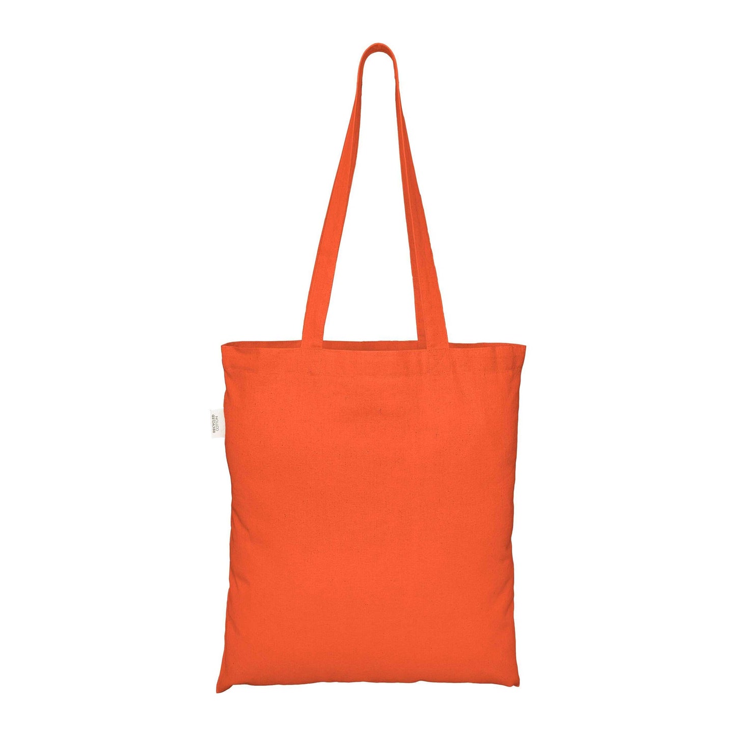 Orange - Front - EcoTote Recycled Cotton Tote Bag