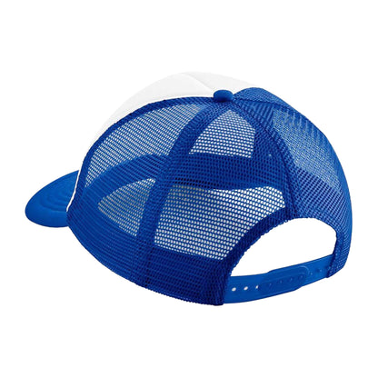 Bright Royal-White - Back - Beechfield Childrens-Kids Vintage Snapback Trucker Cap