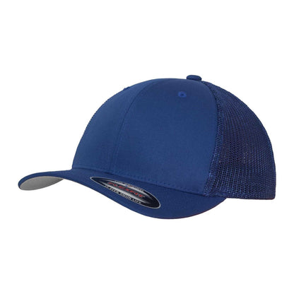 Royal Blue - Front - Flexfit Unisex Adult Mesh Trucker Cap