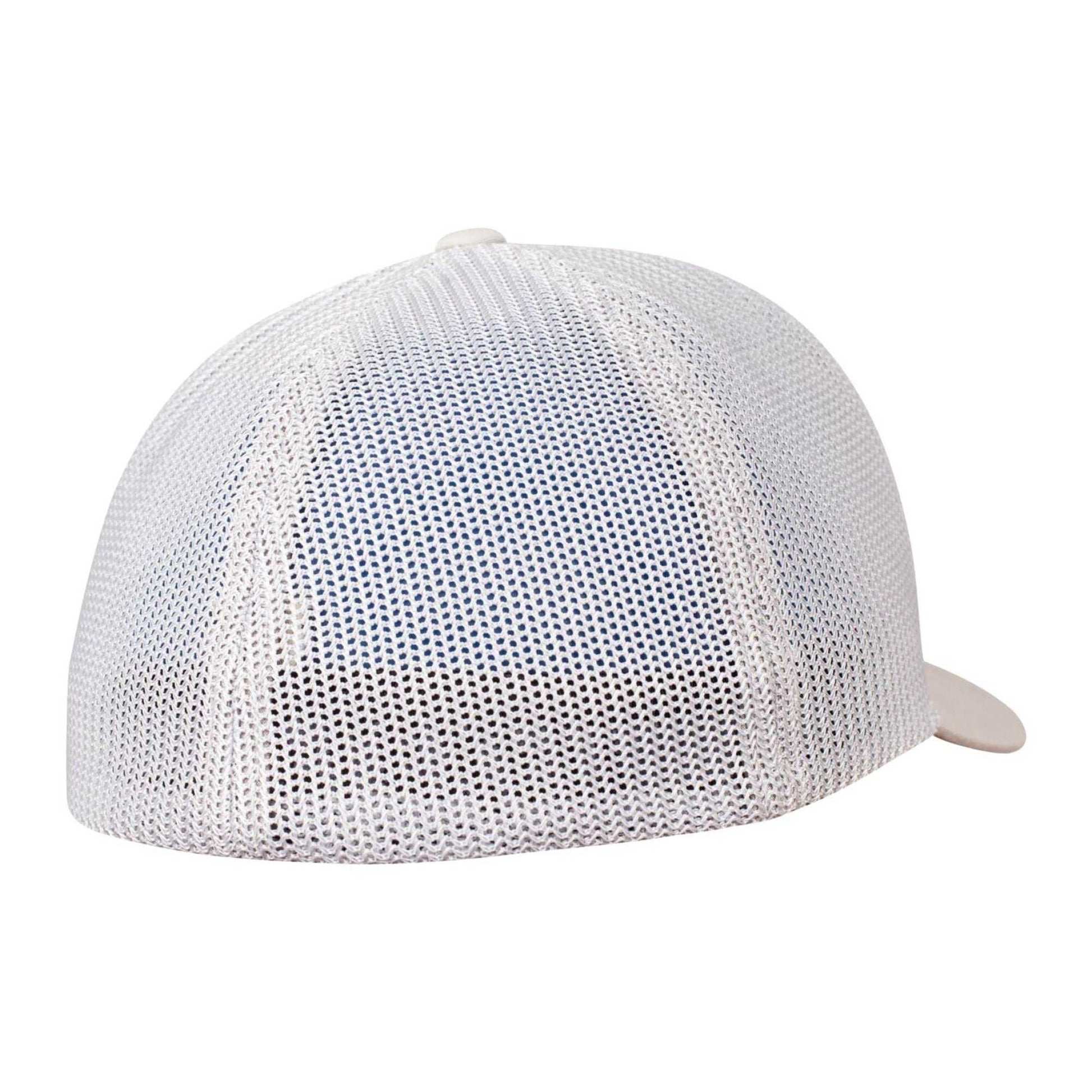 Silver - Back - Flexfit Unisex Adult Mesh Trucker Cap