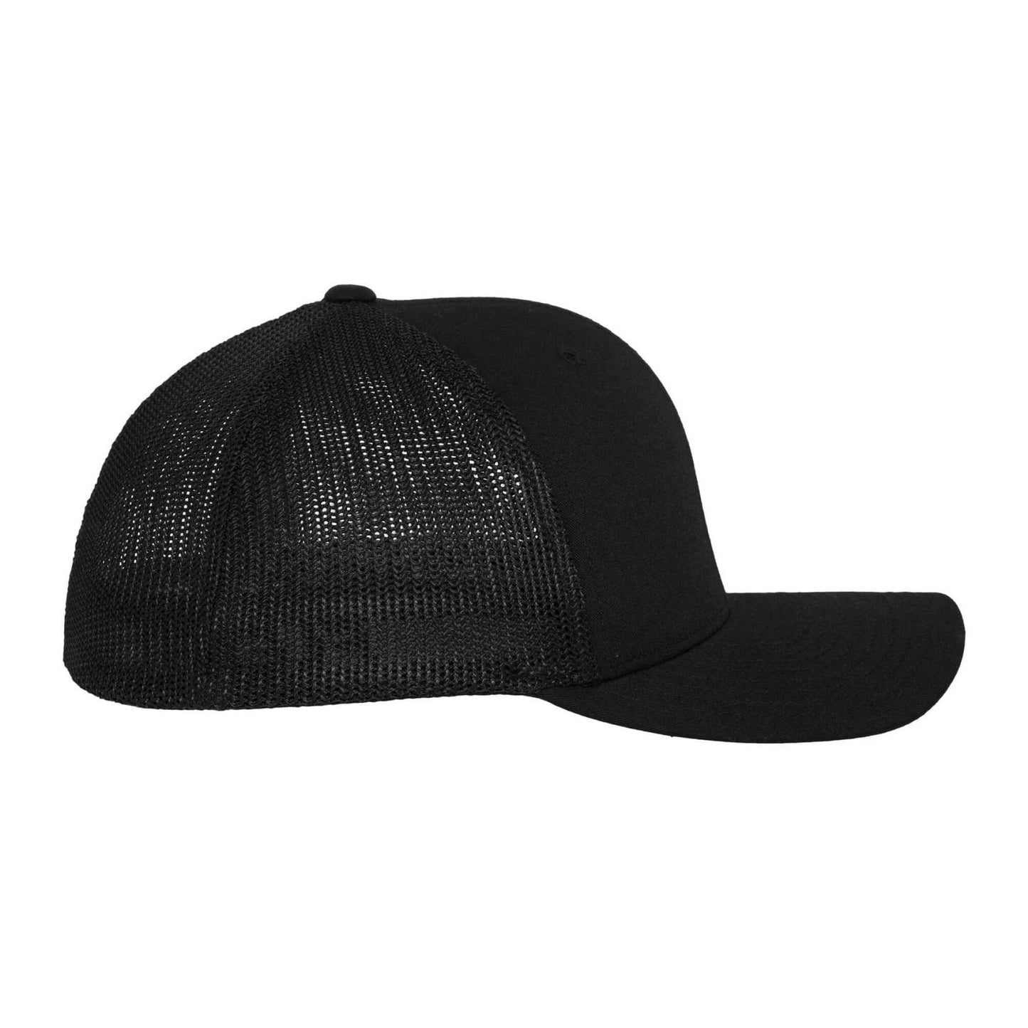 Black - Lifestyle - Flexfit Unisex Adult Mesh Trucker Cap