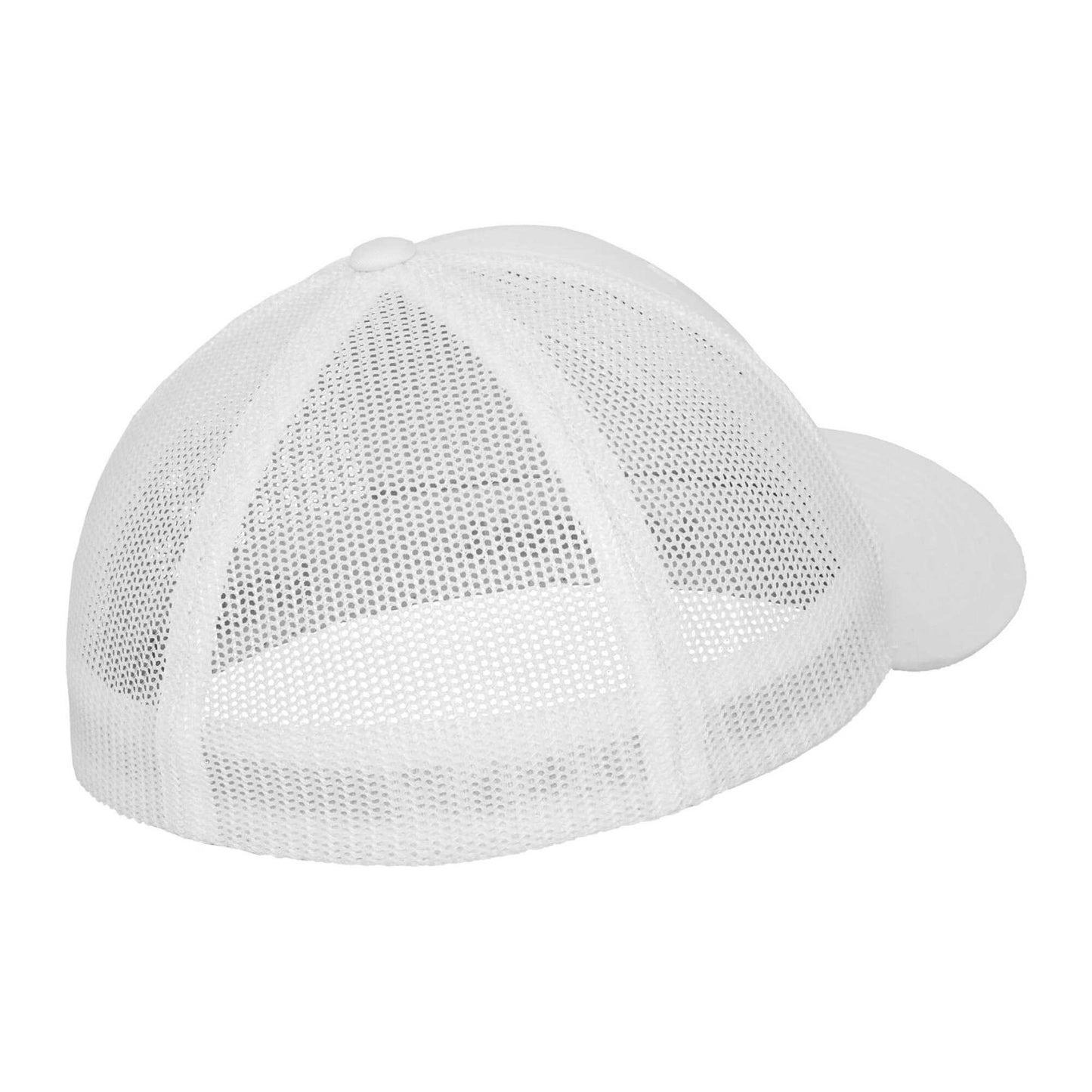 White - Back - Flexfit Unisex Adult Mesh Trucker Cap