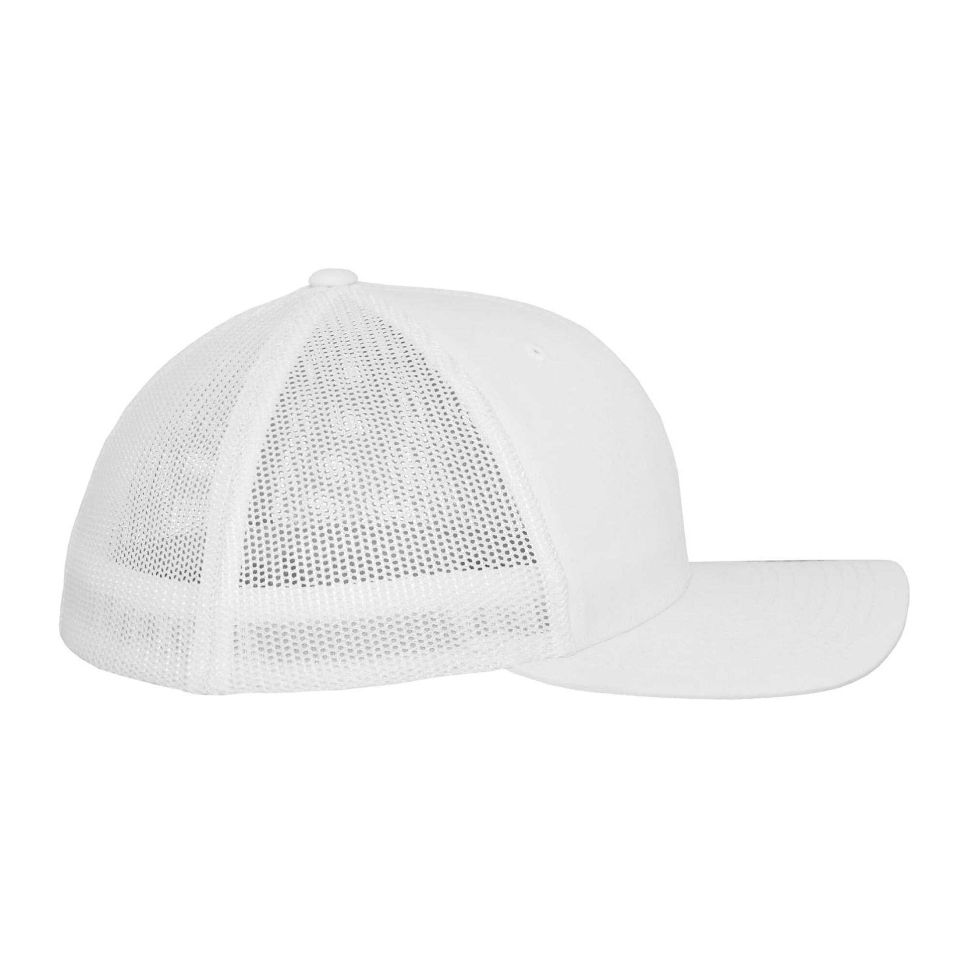 White - Lifestyle - Flexfit Unisex Adult Mesh Trucker Cap