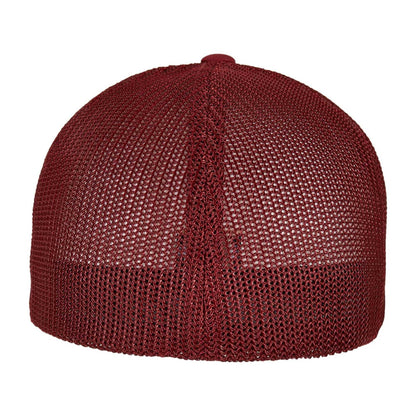 Cranberry - Back - Flexfit Unisex Adult Mesh Trucker Cap
