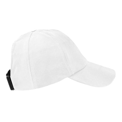 White - Front - Beechfield Unisex Adult Performance Ponytail Baseball Cap