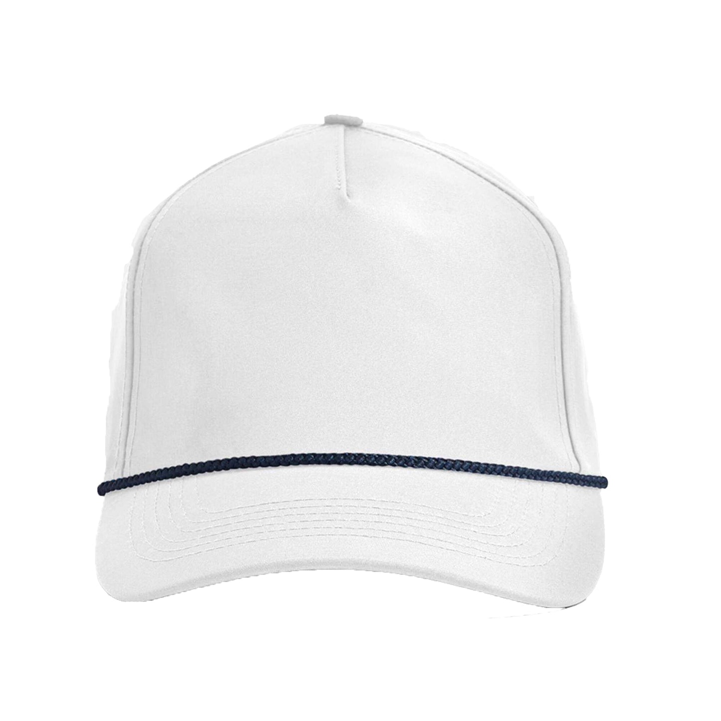White-Navy - Side - Beechfield Unisex Adult Rope Detail Golf Cap