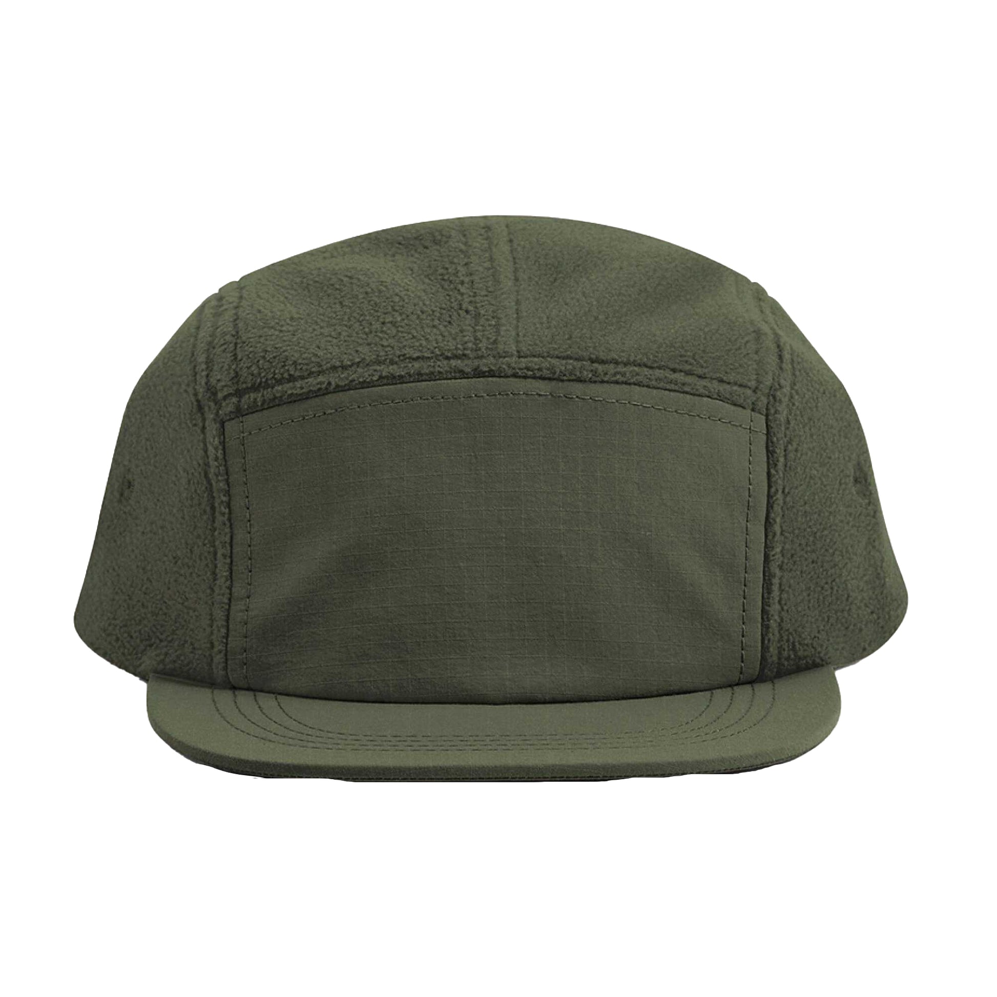 Olive Green - Side - Beechfield Unisex Adult Outdoor Fleece Camper Cap