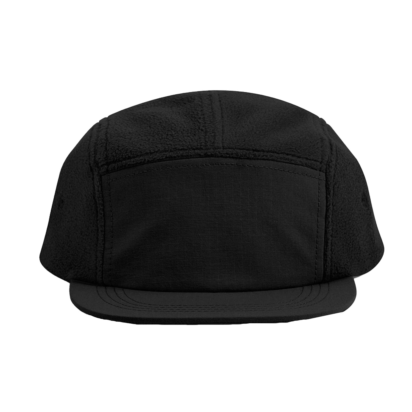 Black - Side - Beechfield Unisex Adult Outdoor Fleece Camper Cap