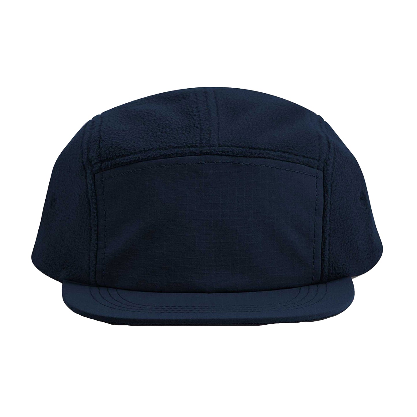 Navy - Side - Beechfield Unisex Adult Outdoor Fleece Camper Cap