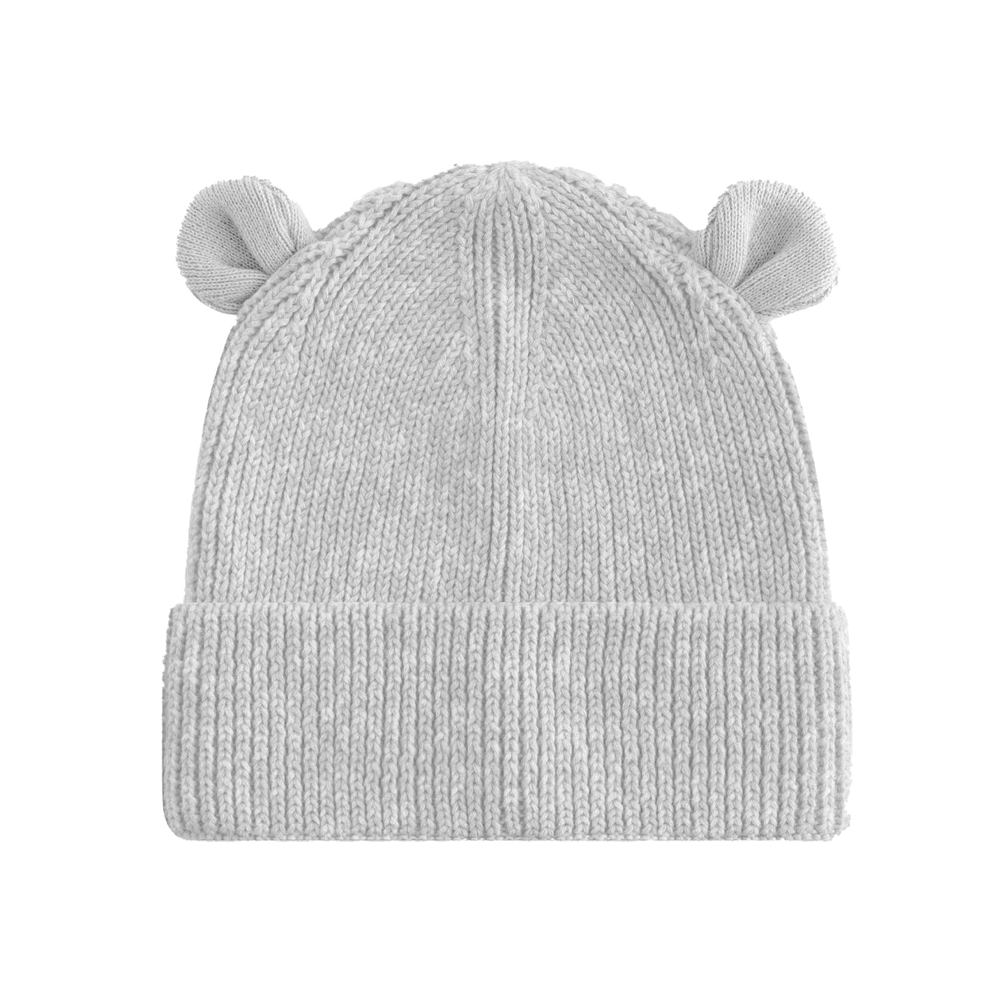 Cloudy Grey - Back - Beechfield Baby Bear Organic Beanie