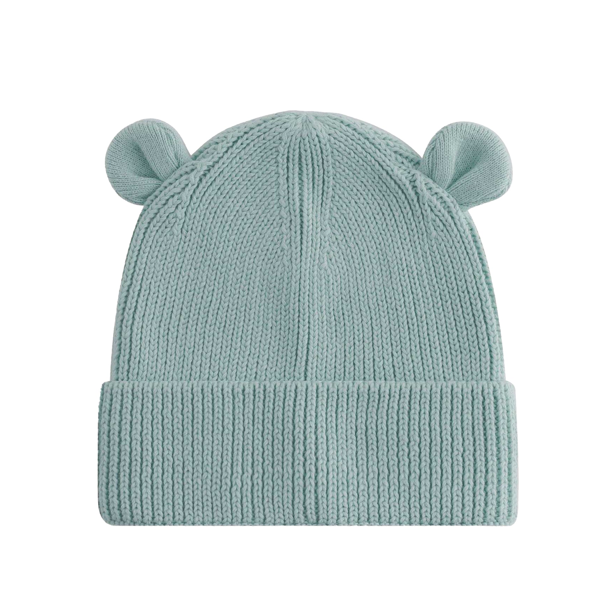 Dusty Turquoise - Back - Beechfield Baby Bear Organic Beanie
