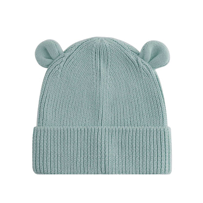 Dusty Turquoise - Back - Beechfield Baby Bear Organic Beanie