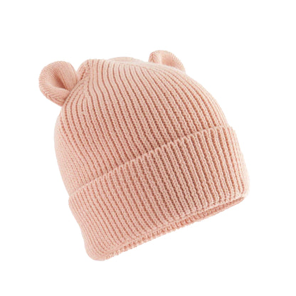 Peach - Front - Beechfield Baby Bear Organic Beanie