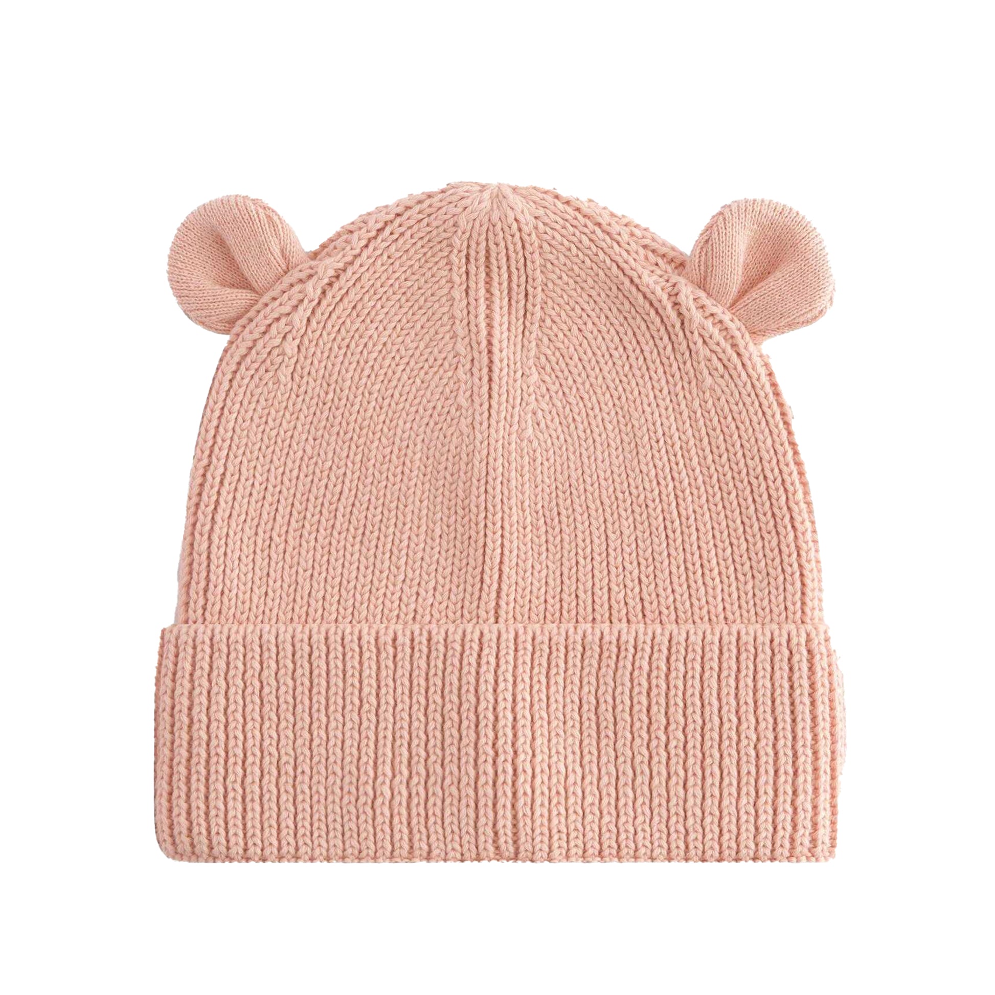 Peach - Back - Beechfield Baby Bear Organic Beanie