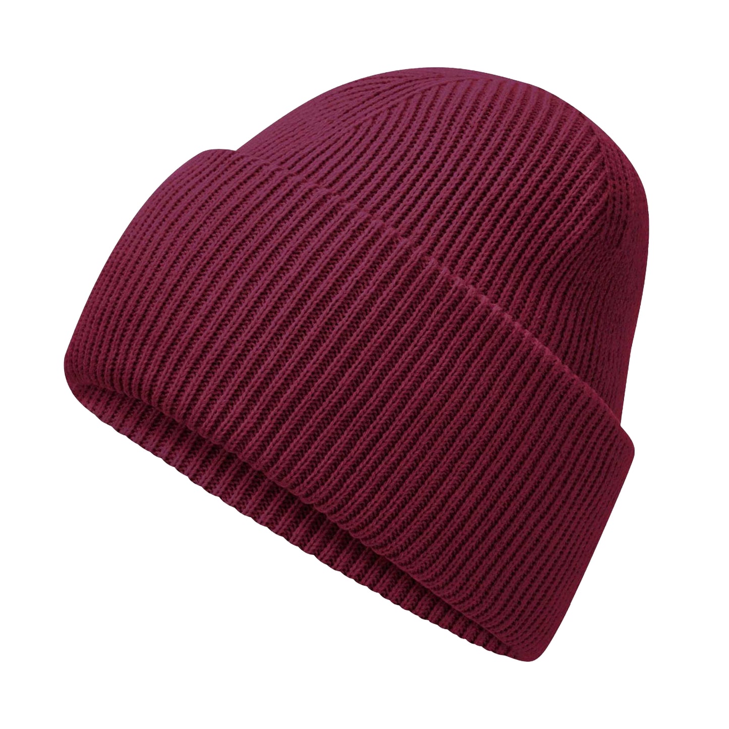 Burgundy - Back - Beechfield Unisex Adult Classic Deep Cuffed Beanie