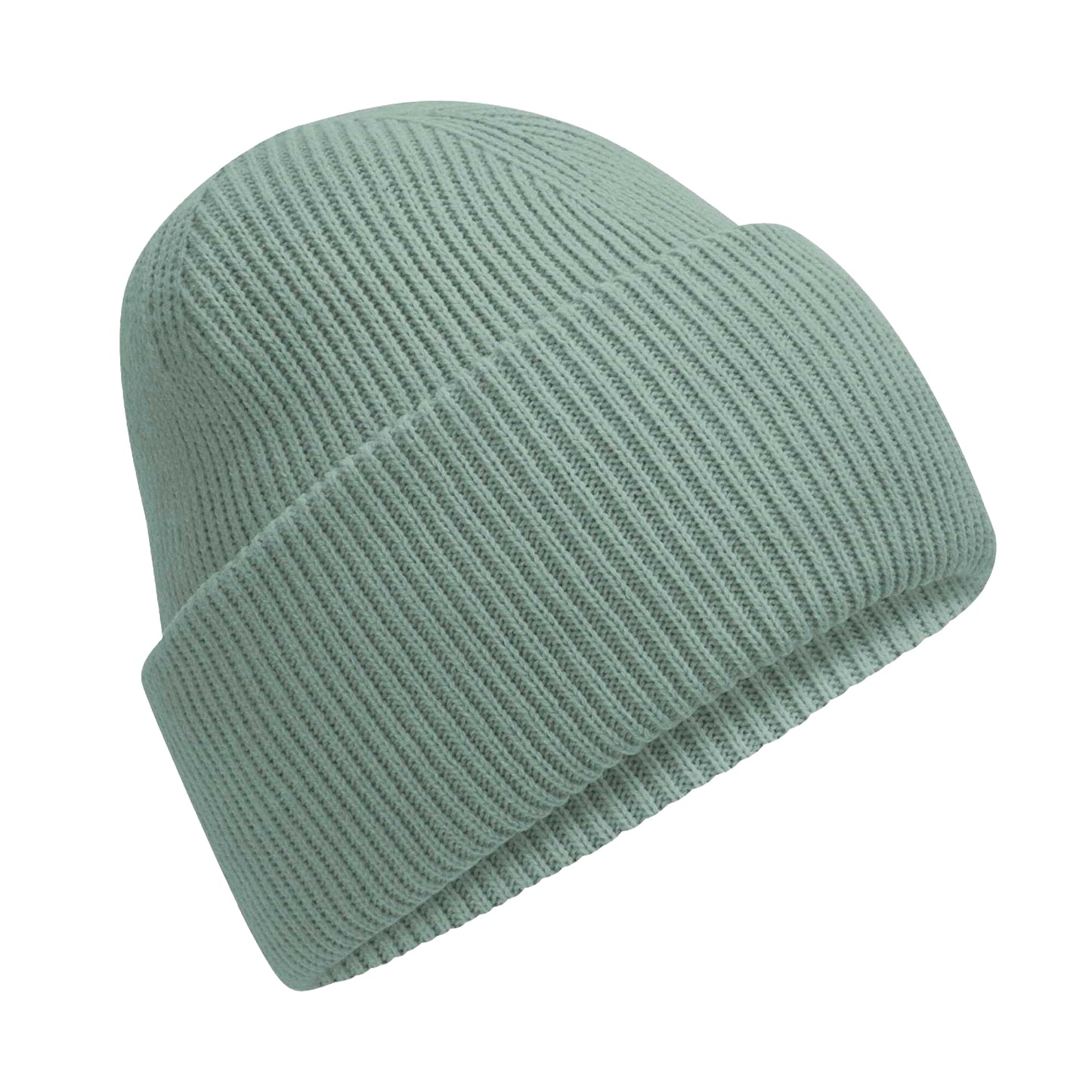 Dusty Green - Front - Beechfield Unisex Adult Classic Deep Cuffed Beanie