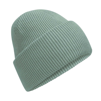 Dusty Green - Front - Beechfield Unisex Adult Classic Deep Cuffed Beanie