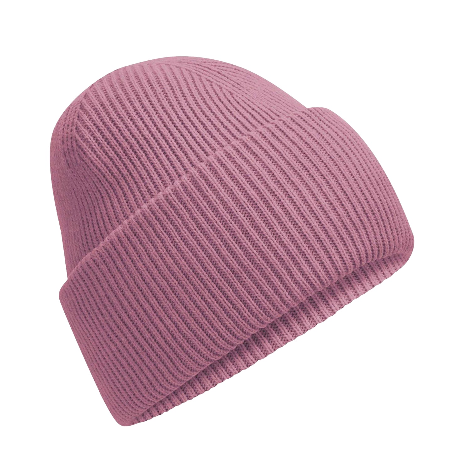Dusty Purple - Front - Beechfield Unisex Adult Classic Deep Cuffed Beanie