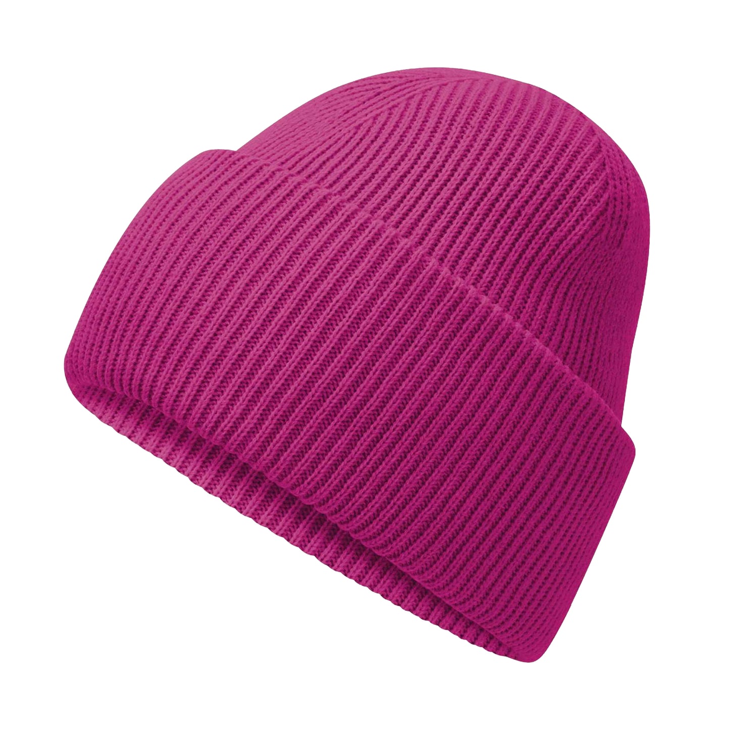 Festival Fuchsia - Back - Beechfield Unisex Adult Classic Deep Cuffed Beanie