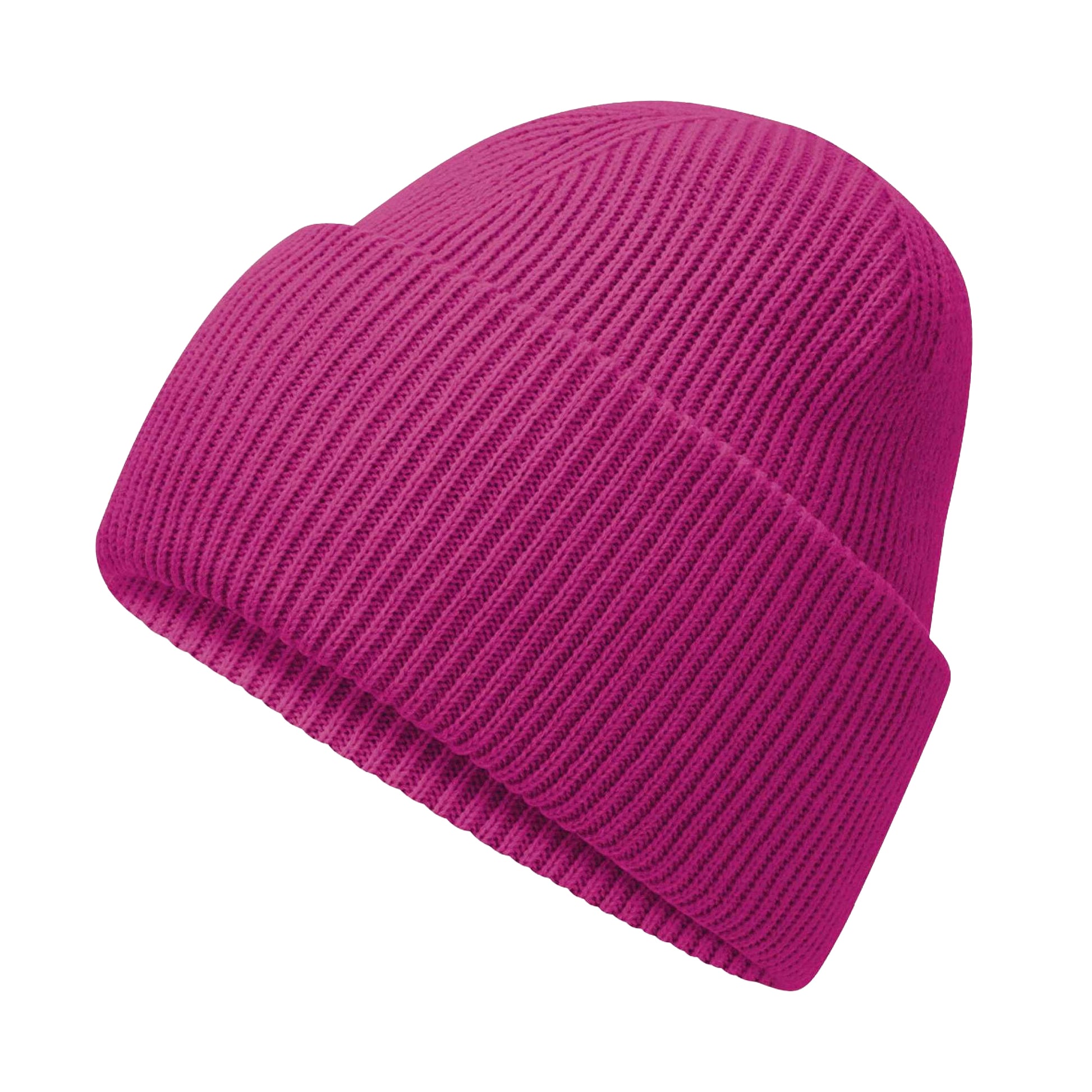 Festival Fuchsia - Back - Beechfield Unisex Adult Classic Deep Cuffed Beanie