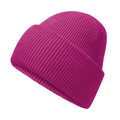 Festival Fuchsia - Back - Beechfield Unisex Adult Classic Deep Cuffed Beanie