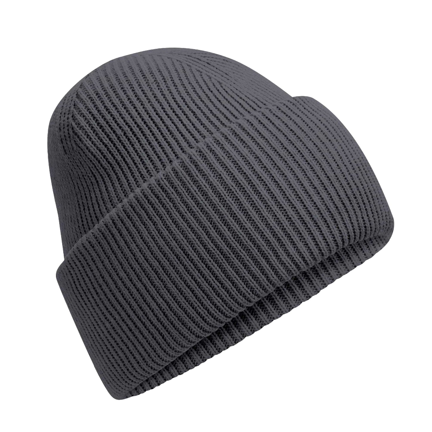 Graphite - Front - Beechfield Unisex Adult Classic Deep Cuffed Beanie