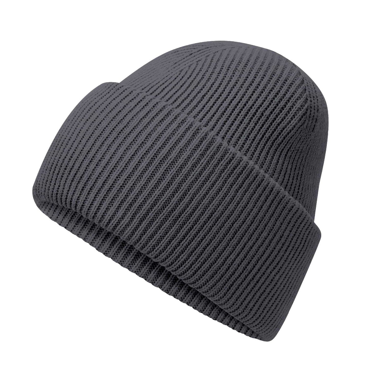 Graphite - Back - Beechfield Unisex Adult Classic Deep Cuffed Beanie