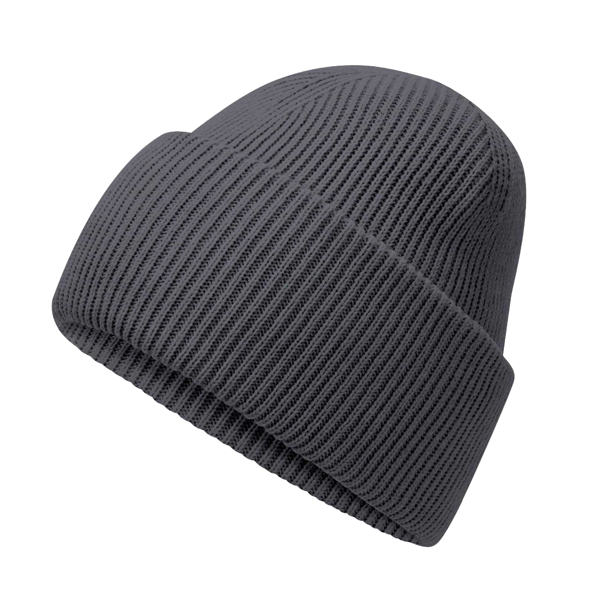 Graphite - Back - Beechfield Unisex Adult Classic Deep Cuffed Beanie