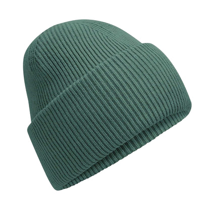 Marine Green - Front - Beechfield Unisex Adult Classic Deep Cuffed Beanie