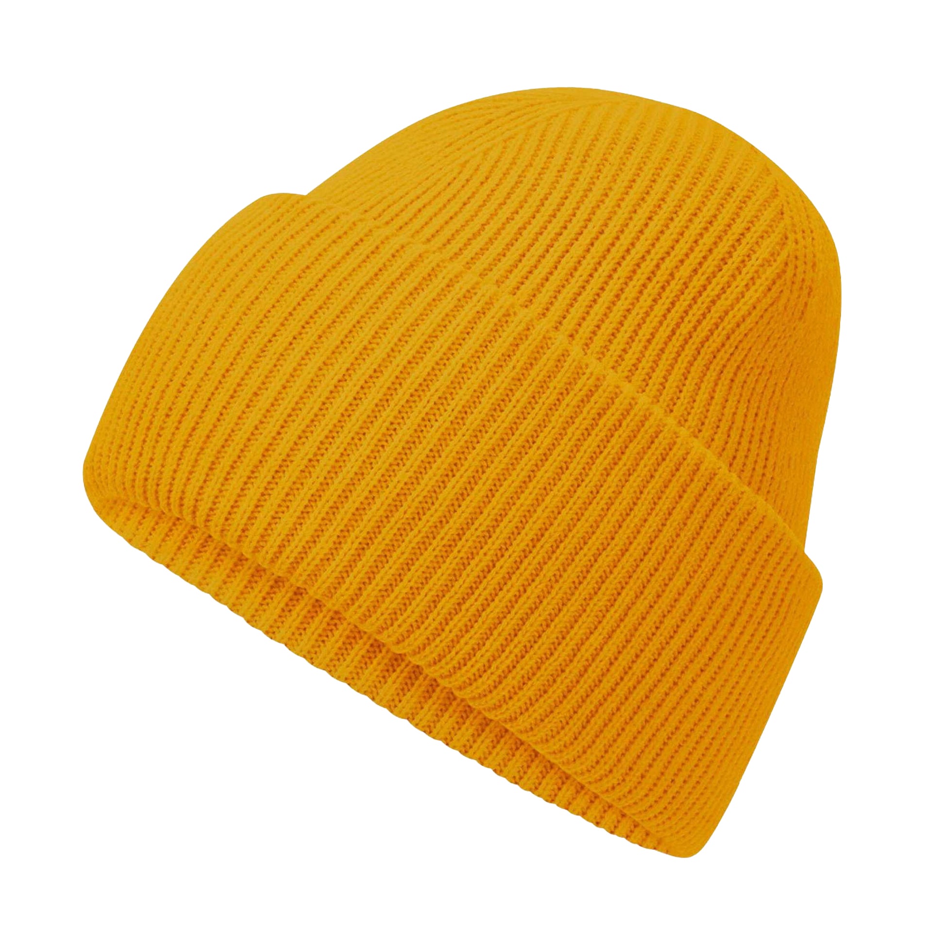 Mustard - Back - Beechfield Unisex Adult Classic Deep Cuffed Beanie