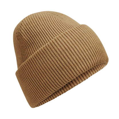 Biscuit - Front - Beechfield Unisex Adult Classic Deep Cuffed Beanie