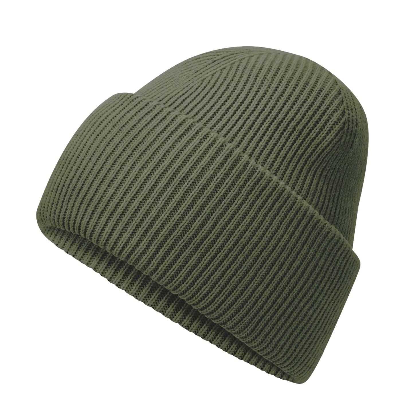 Olive Green - Back - Beechfield Unisex Adult Classic Deep Cuffed Beanie