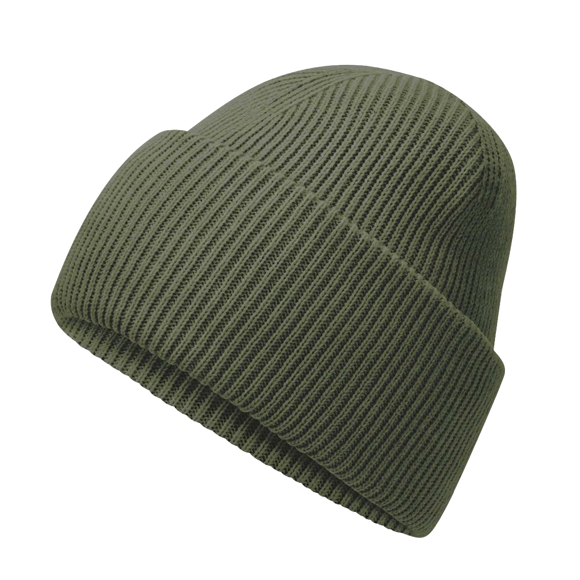 Olive Green - Back - Beechfield Unisex Adult Classic Deep Cuffed Beanie
