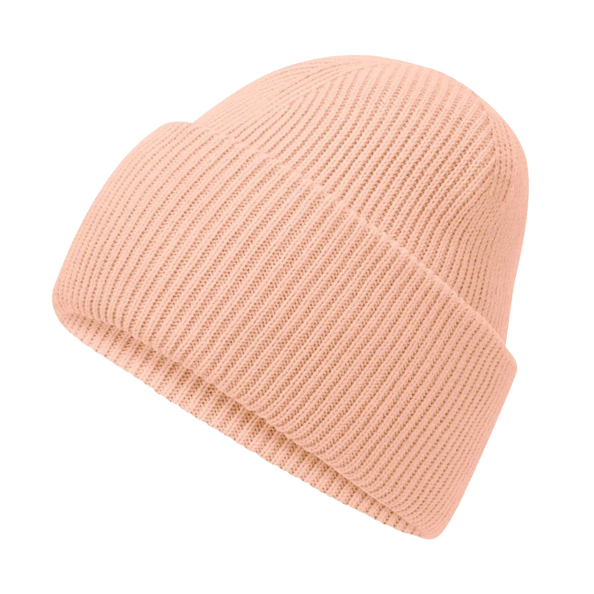 Peach - Back - Beechfield Unisex Adult Classic Deep Cuffed Beanie