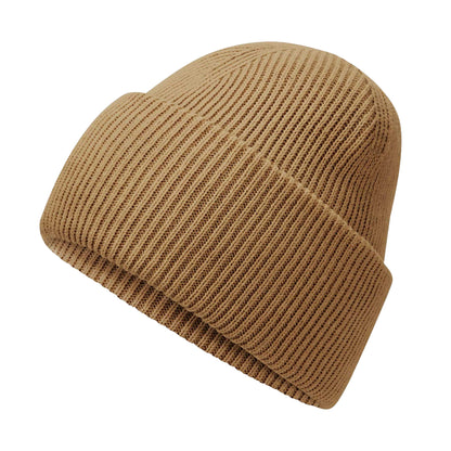 Biscuit - Back - Beechfield Unisex Adult Classic Deep Cuffed Beanie