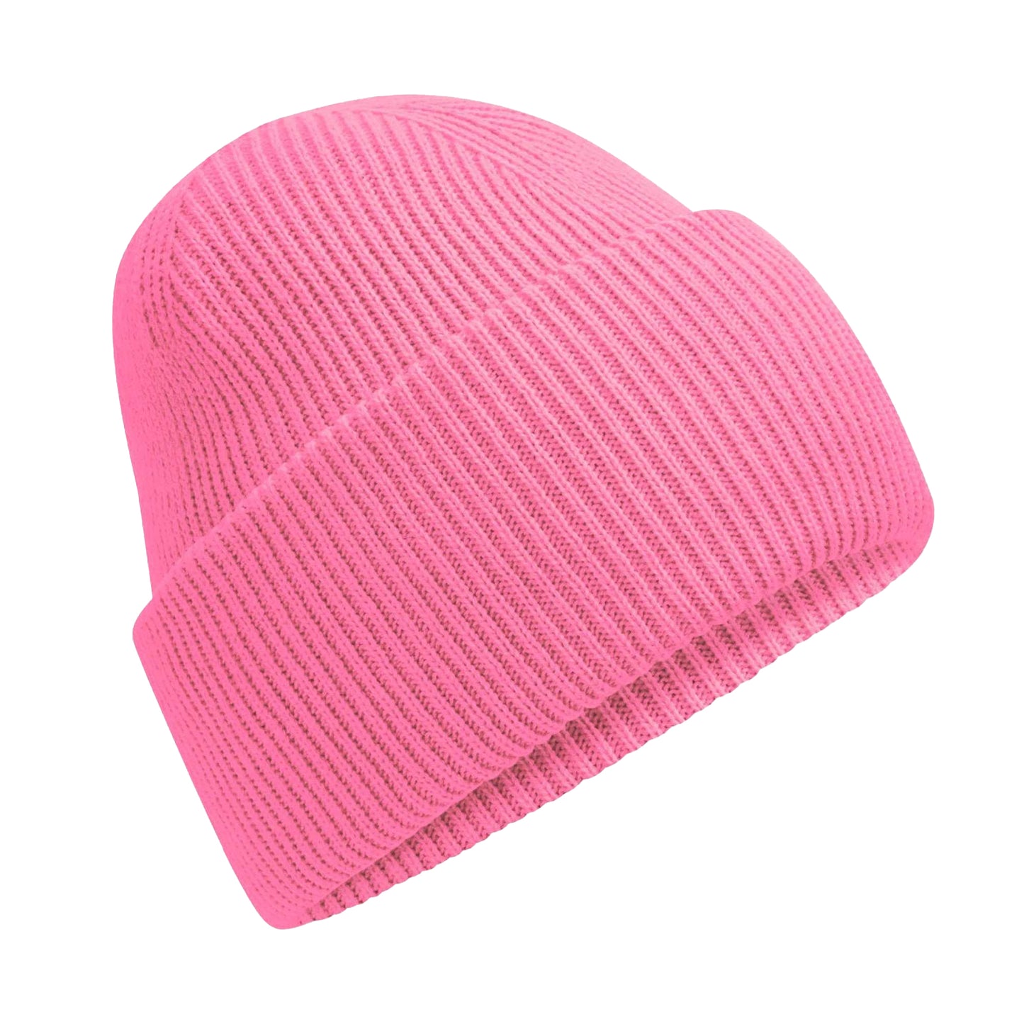 True Pink - Front - Beechfield Unisex Adult Classic Deep Cuffed Beanie