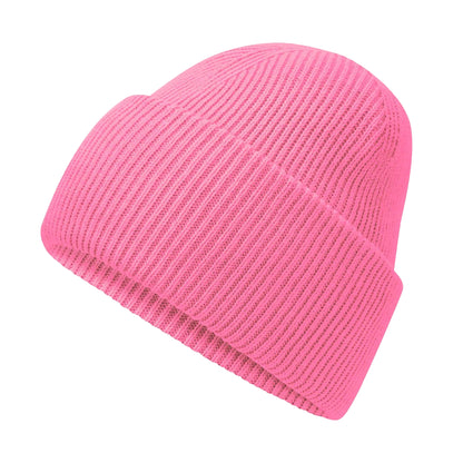 True Pink - Back - Beechfield Unisex Adult Classic Deep Cuffed Beanie