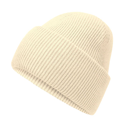 Vanilla - Back - Beechfield Unisex Adult Classic Deep Cuffed Beanie