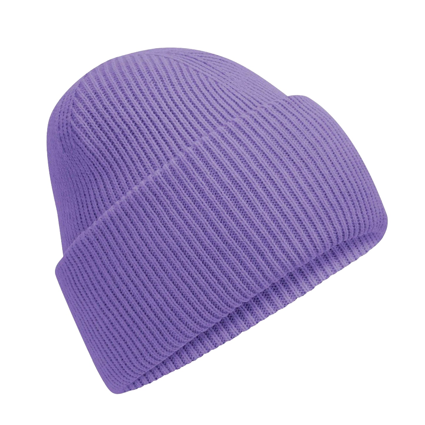 Violet - Front - Beechfield Unisex Adult Classic Deep Cuffed Beanie