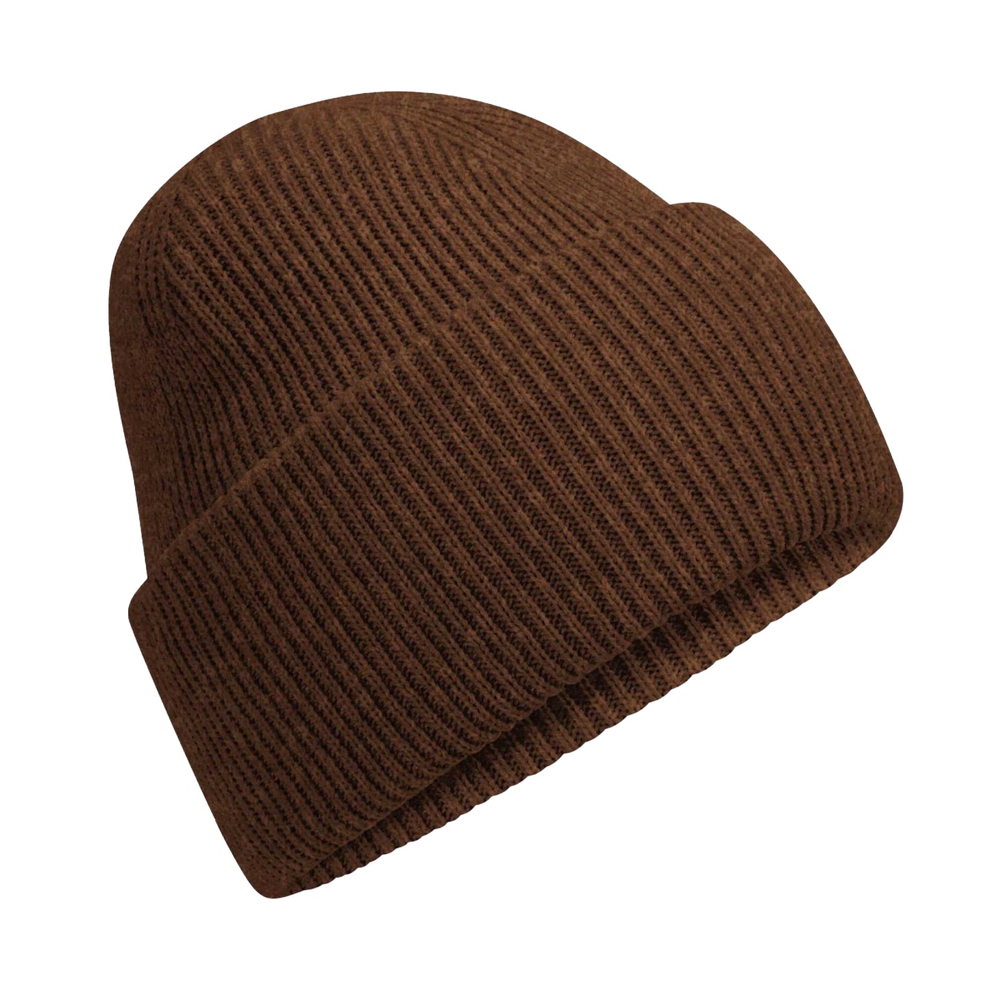 Walnut - Front - Beechfield Unisex Adult Classic Deep Cuffed Beanie