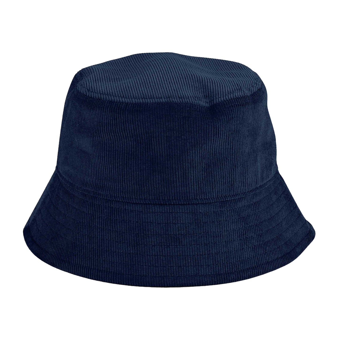 Oxford Navy - Front - Beechfield Unisex Adult Organic Corded Bucket Hat