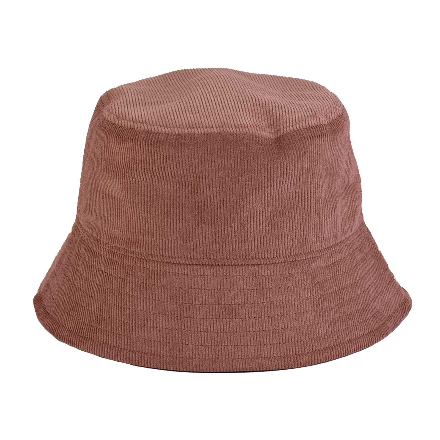 Redwood - Front - Beechfield Unisex Adult Organic Corded Bucket Hat