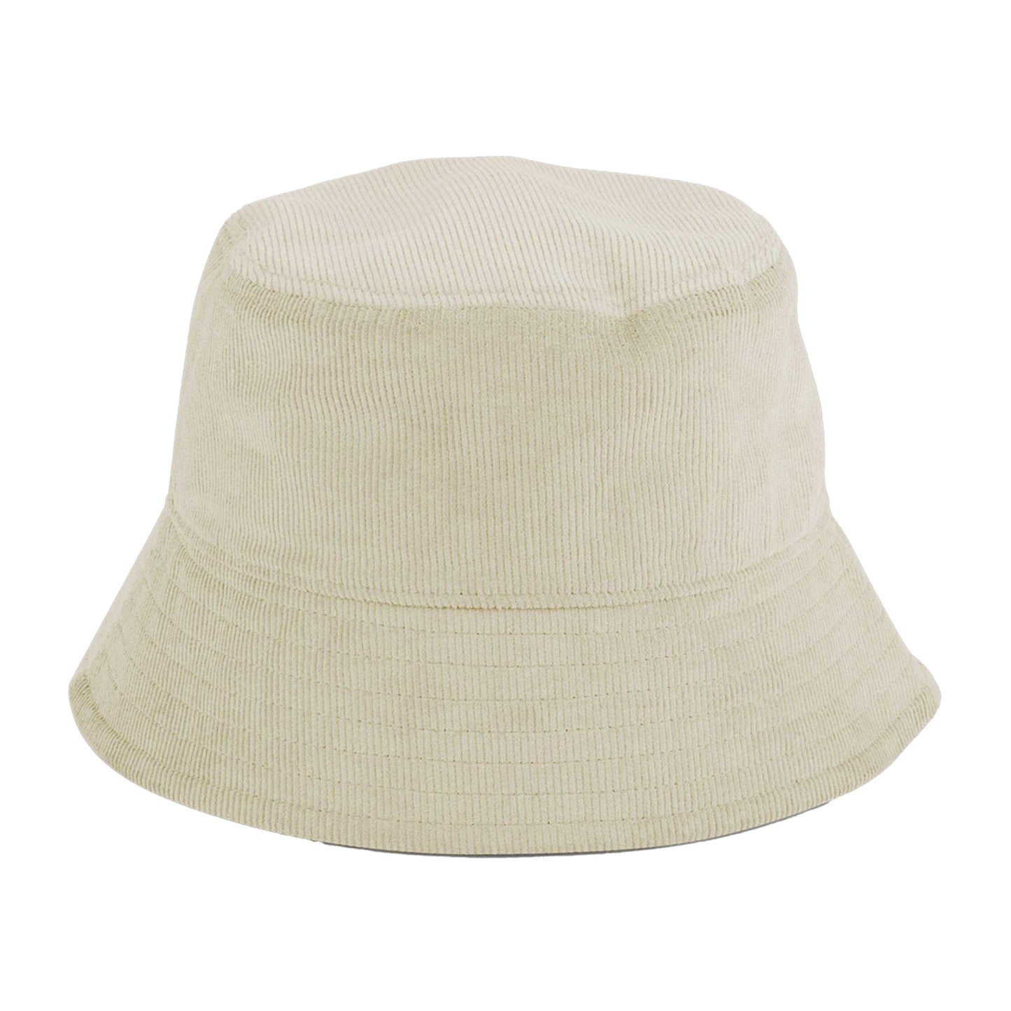 Stone - Front - Beechfield Unisex Adult Organic Corded Bucket Hat