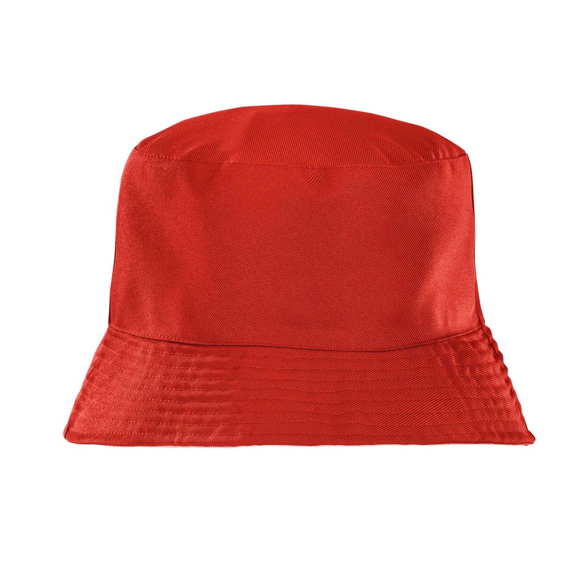 Red - Back - Result Recycled Unisex Adult Reversible Bucket Hat