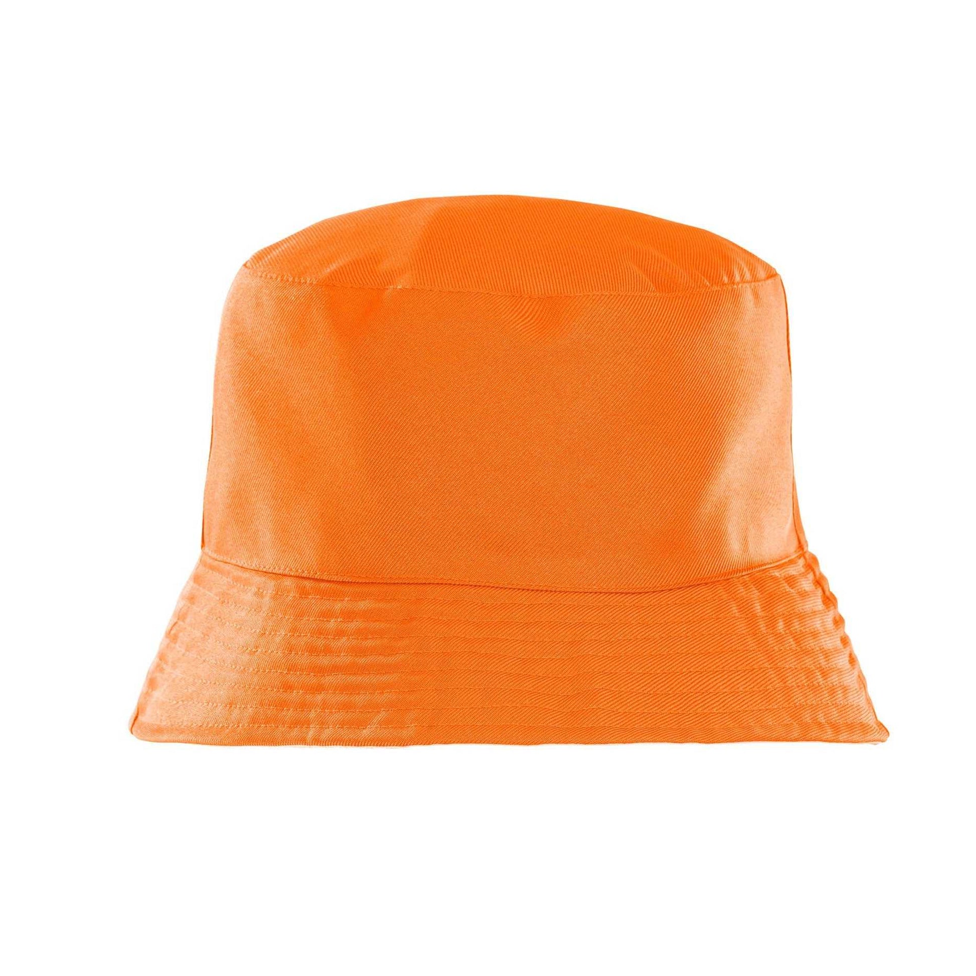 Orange-White - Back - Result Recycled Unisex Adult Reversible Bucket Hat