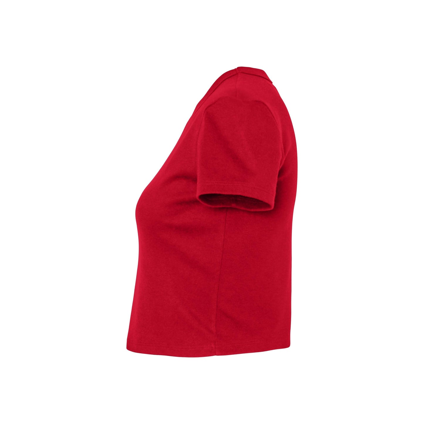 Solid Red Blend - Back - Bella + Canvas Womens-Ladies Baby Micro-Rib T-Shirt