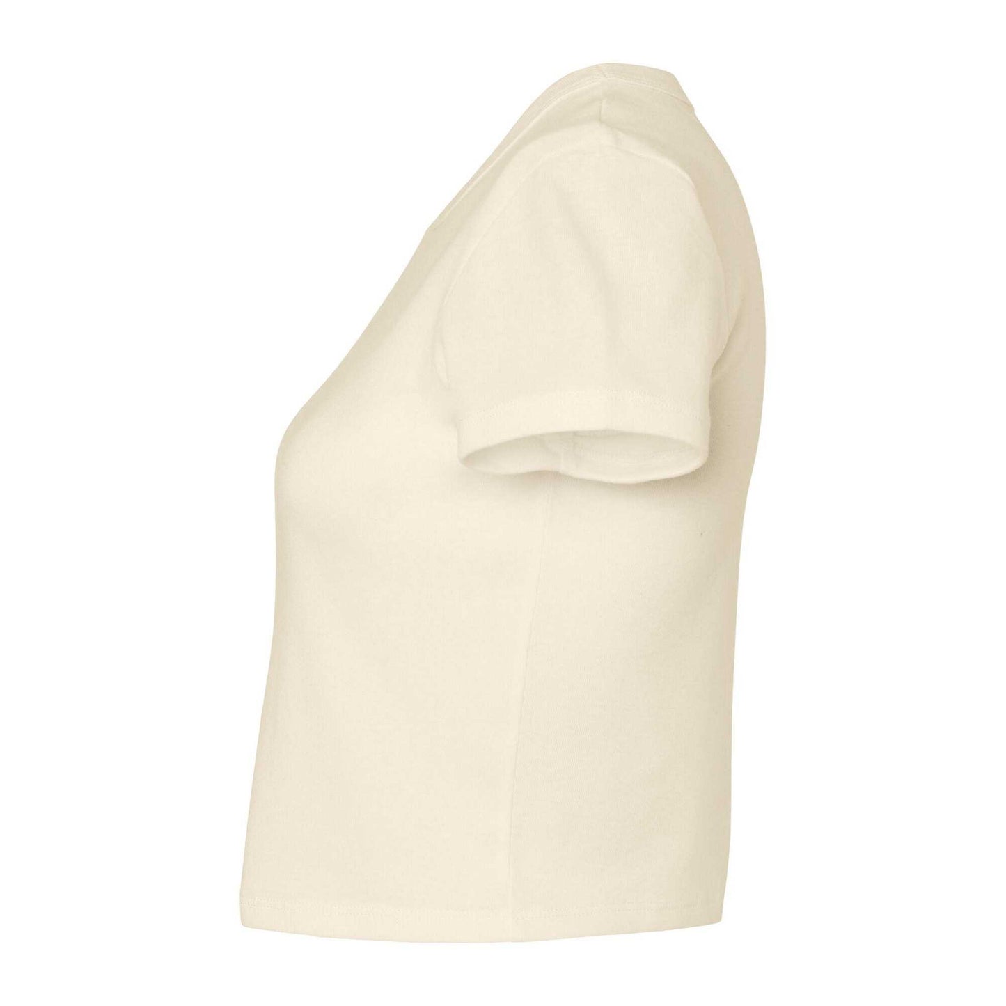 Solid Natural - Back - Bella + Canvas Womens-Ladies Baby Micro-Rib T-Shirt